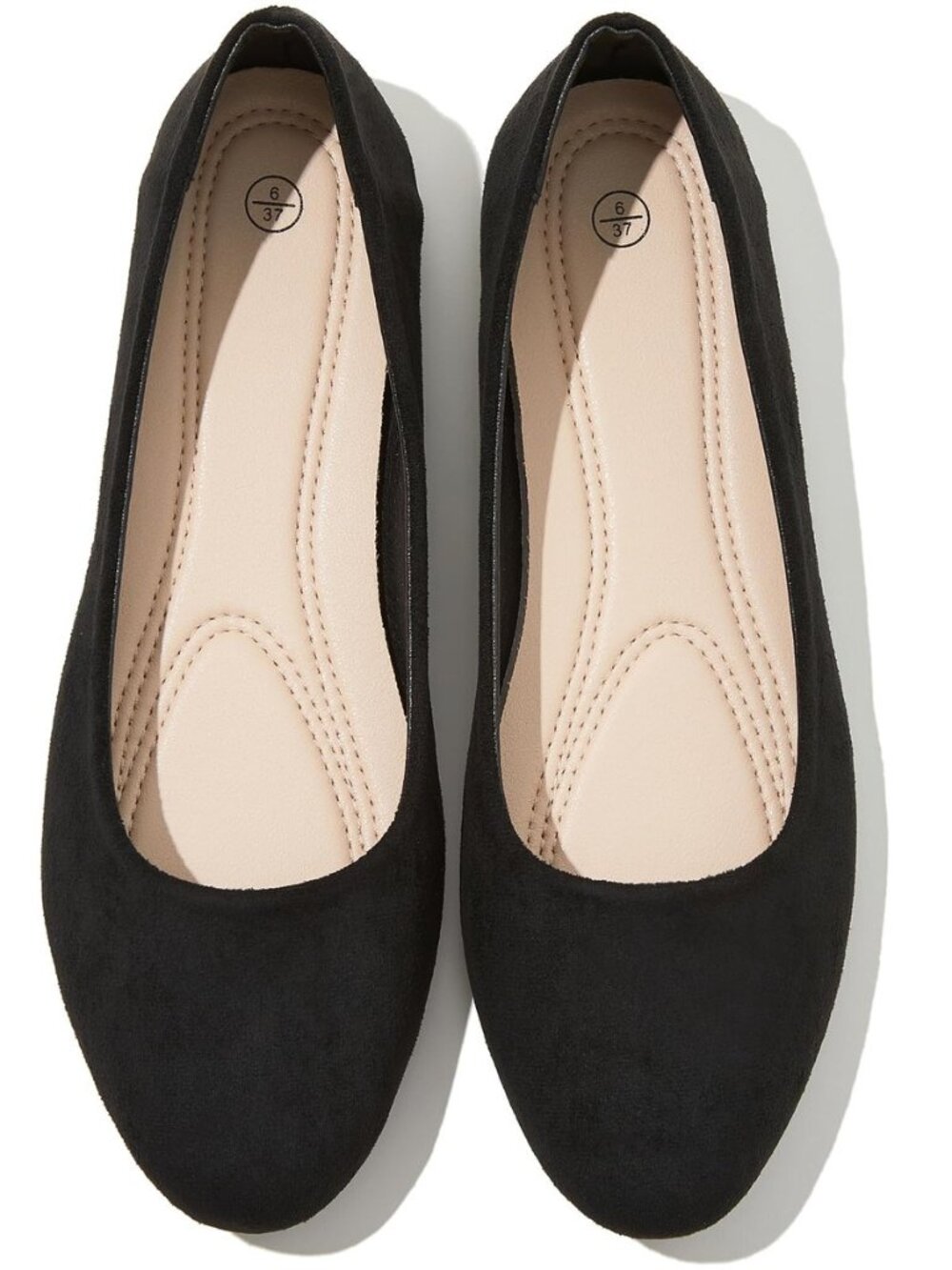 Flats for Women Round Toe Black Ballet Flats Dressy Work Shoes